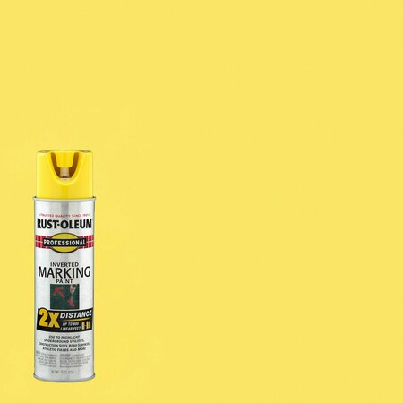 Rust-Oleum Inverted Marking Paint, 15 Oz, Hi-Visibility Yellow 266577